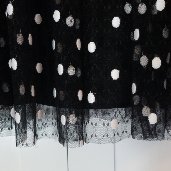 NWOT Adrianna Papell Dot Tea Length Dress - Picture 5 of 7